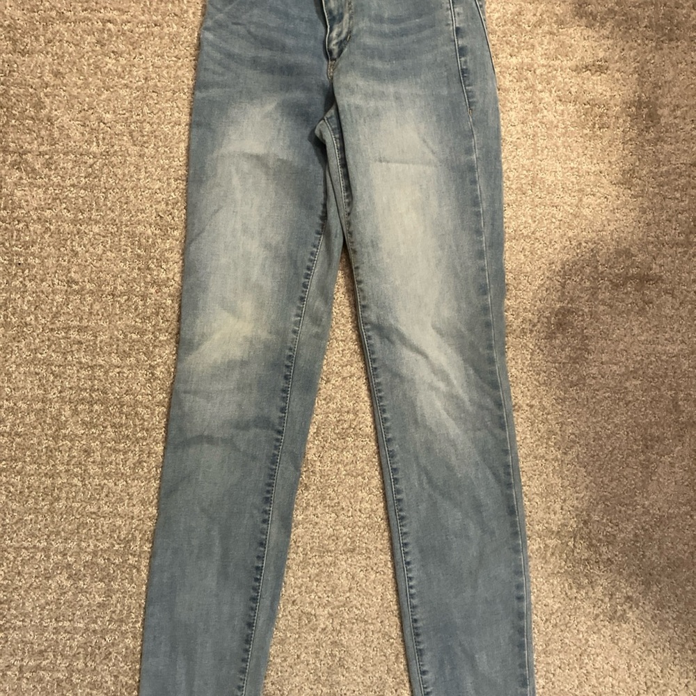 Garage Skinny Bootcut Low Rise Light Wash Womens Jeans Sz 00
